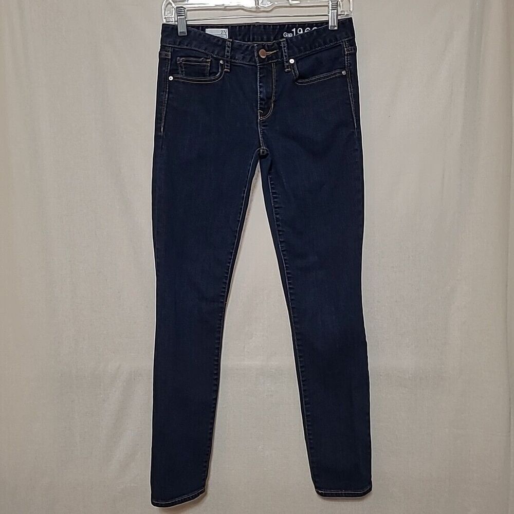 Gap 1969 Jeans Sz 27 Regular Always Skinny Dark Wash Inseam 29"